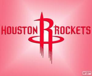 пазл Логотип Хьюстон Рокетс, НБА команды. Юго-Западный дивизион, Западная конференция
